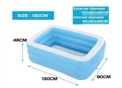 Suprills 1.3m Swimming Pool - Durable Paddling Pool for Outdoor Fun, Summer Set Swimming Pool Toys, Water Pool Toys, Inflatable Baby, Kids Pool for Outdoors