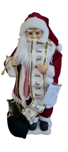 SUPER7 Large Christmas Decoration: 28" Traditional Electric Standing Dancing & Singing Father Christmas with Light Music