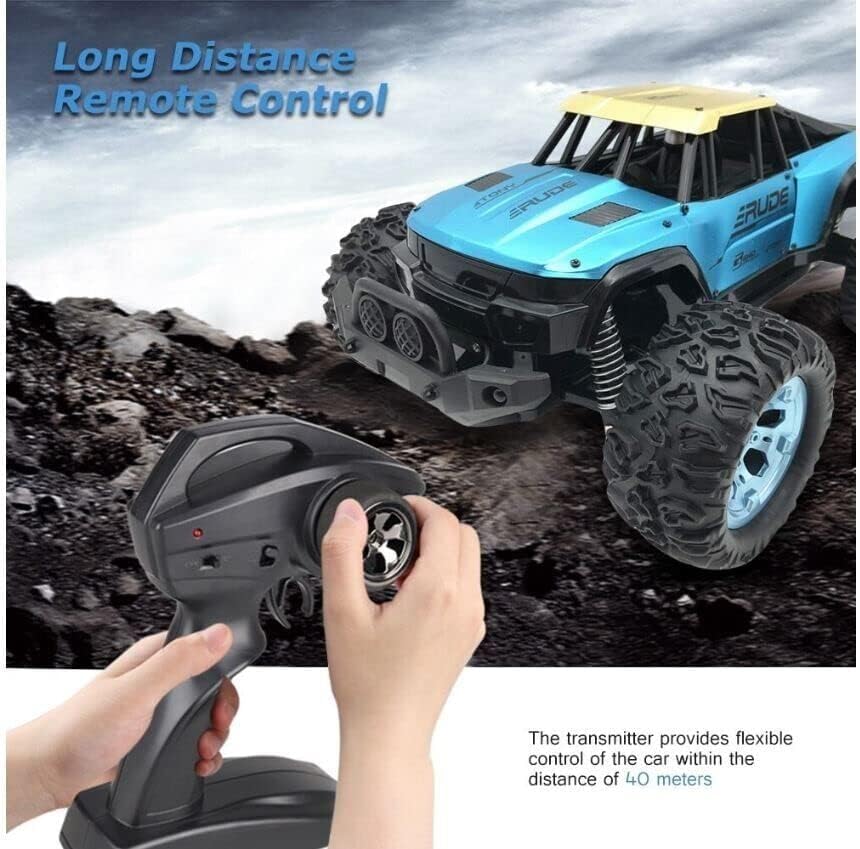 Suprills 1:12 Drift RC Car, 4WD Off Road Monster Truck with Metal Shell - Durable Monster Truck Toys for Kids and Adults