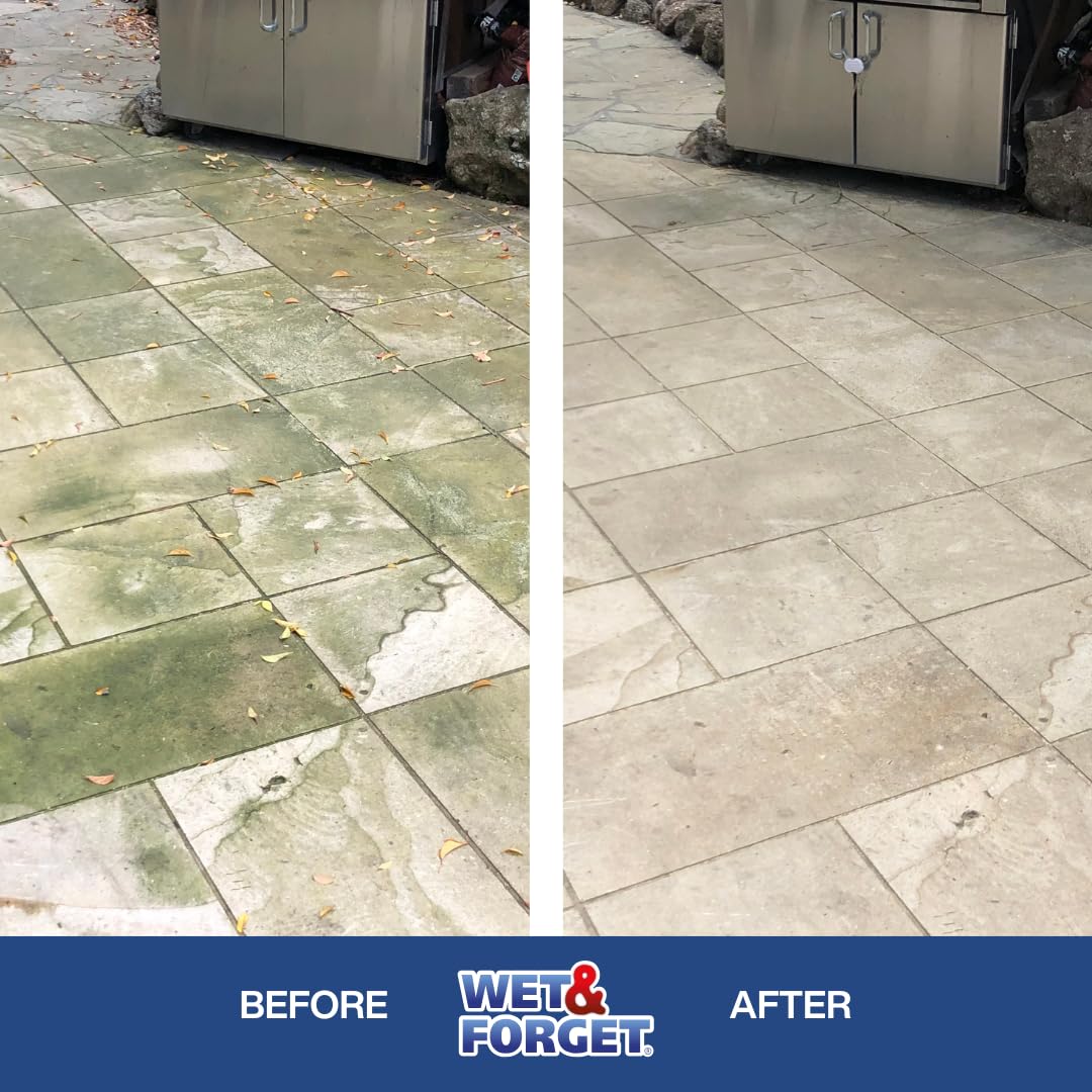 Wet & Forget Mould, Lichen & Algae Remover, Outdoor Cleaning Solution, Black Mould Remover, Bleach Free