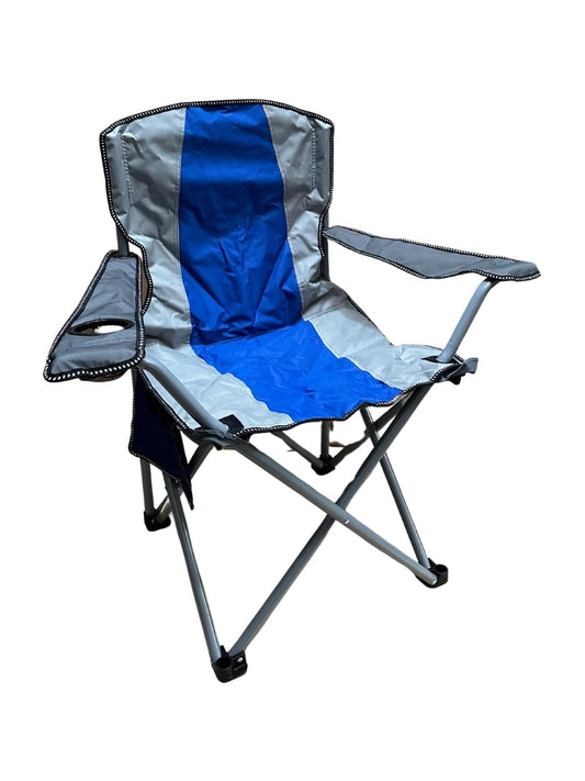 Suprills Premium Camping Chair - Essential Camping Accessories with Lightweight Folding Chair Design, 120kg Capacity, Convenient Cup Holder and Portable Carry Bag