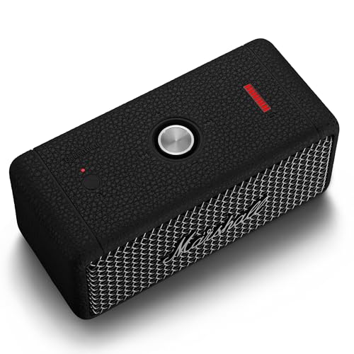 Marshall Emberton II Altoparlanti Bluetooth Portatili Wireless Accoppiabili IP67 Resistente a Polvere e Acqua, 30+ Ore di Riproduzione Ricarica Rapida, Acciaio Nero
