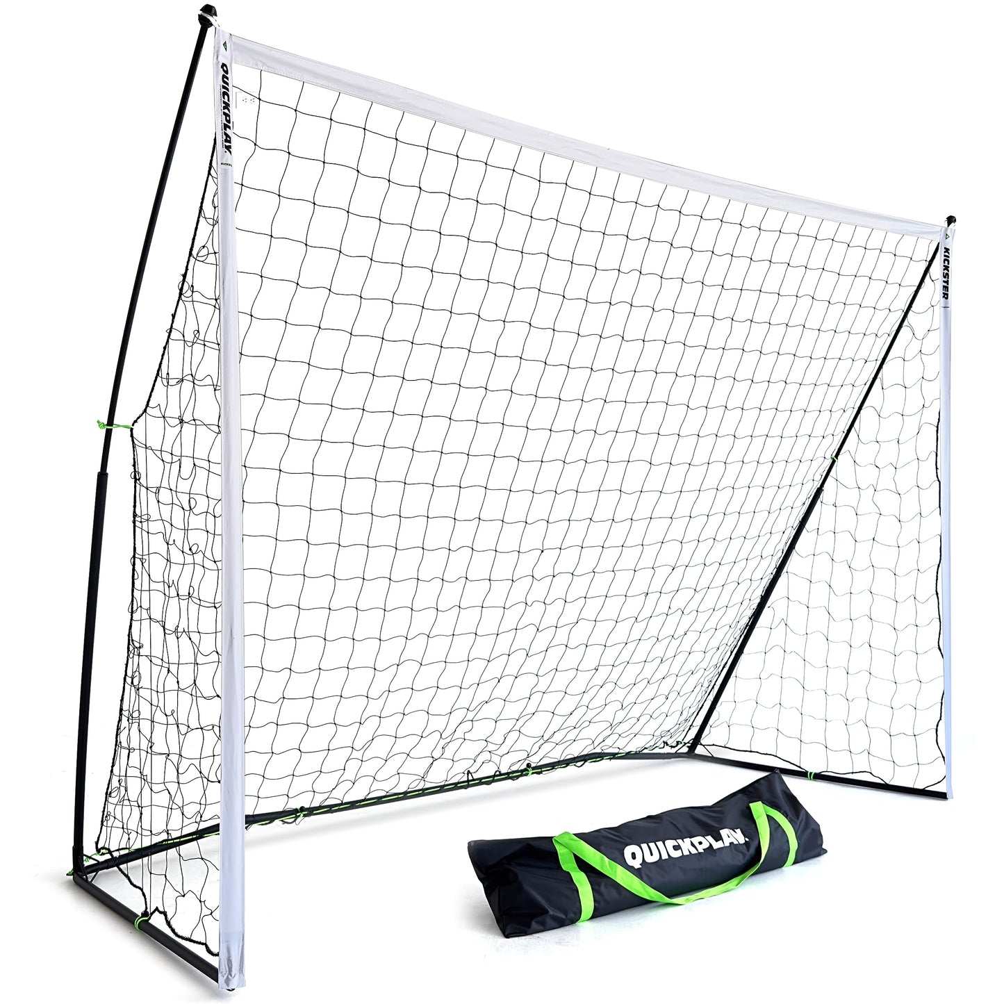 QUICKPLAY Kickster Football Goal– Ultra Portable Football Equipment includes Football Net and Carry Bag [Single Goal]