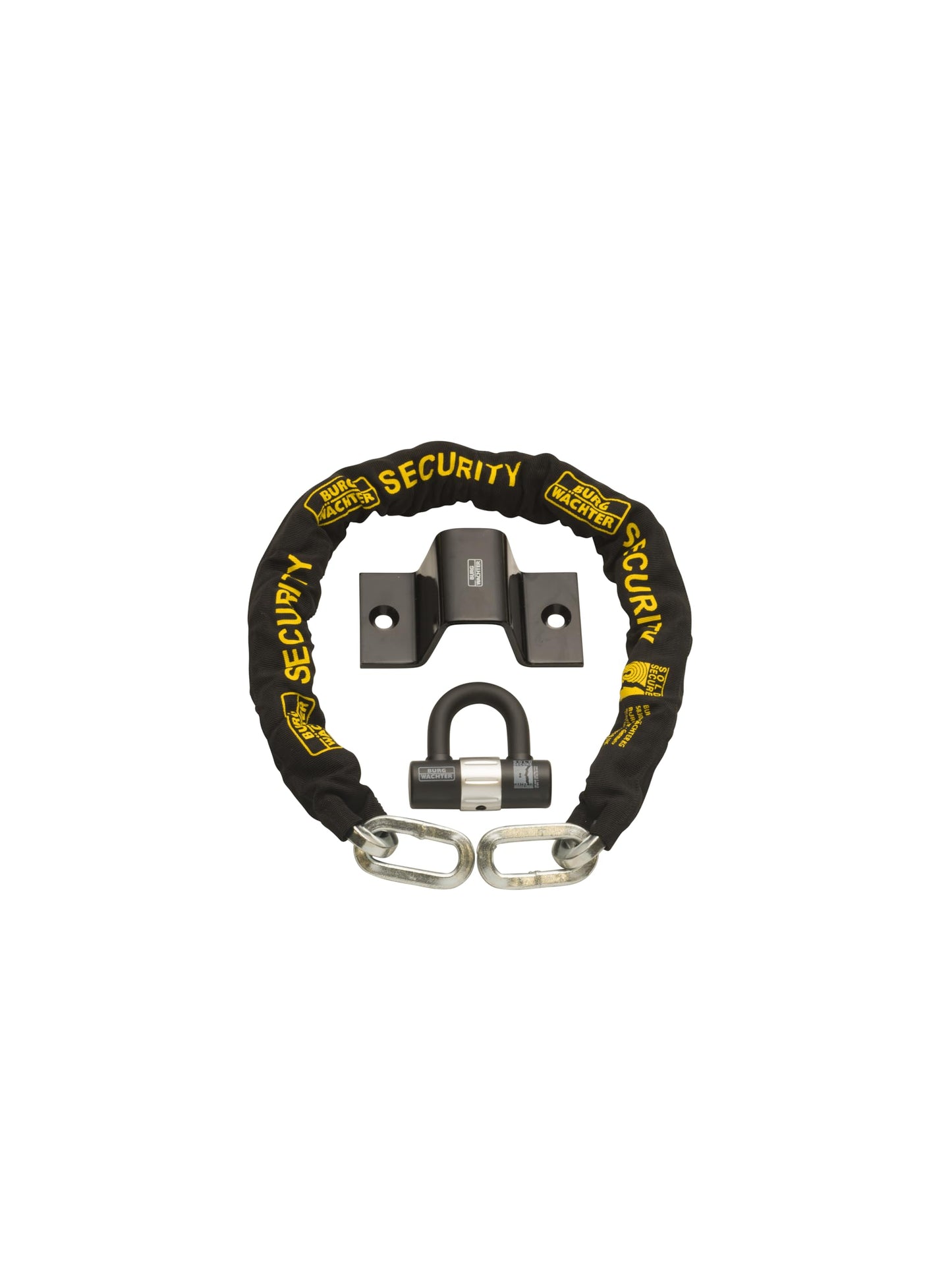 Burg-Wächter 12mm Sold Secure Chain & Ground Anchor Diamond Bike Lock