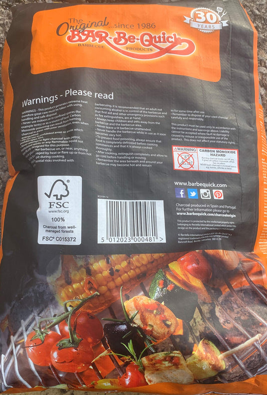Bar Be Quick Charcoal Briquettes 15 kg