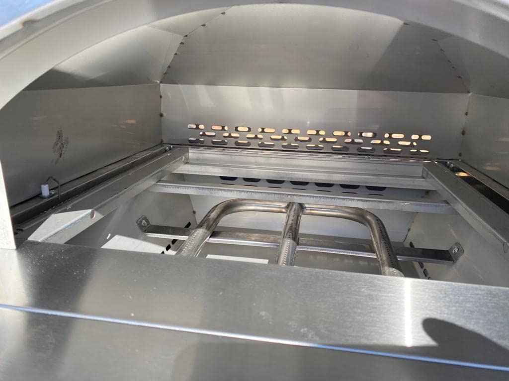 Super Grills 2-Burner Table Top Gas Pizza Oven — Stainless Steel, Portable, with 14" Pizza Stone, Outdoor Cooking