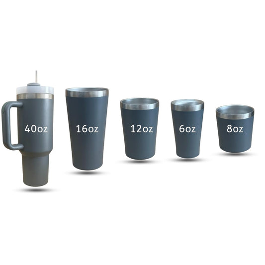 Suprills Modern Tumbler 40 oz with Handle and Straw, Insulated Stainless Steel Water Bottle, Hot Water Bottle, Travel Mug for Iced Coffee, Gifts for Women and Men, Come with Set of 4 Cups