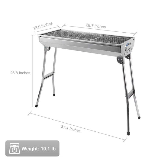 Super Grills Charcoal barbecue BBQ grills (Portable stainless steel bbq grill)