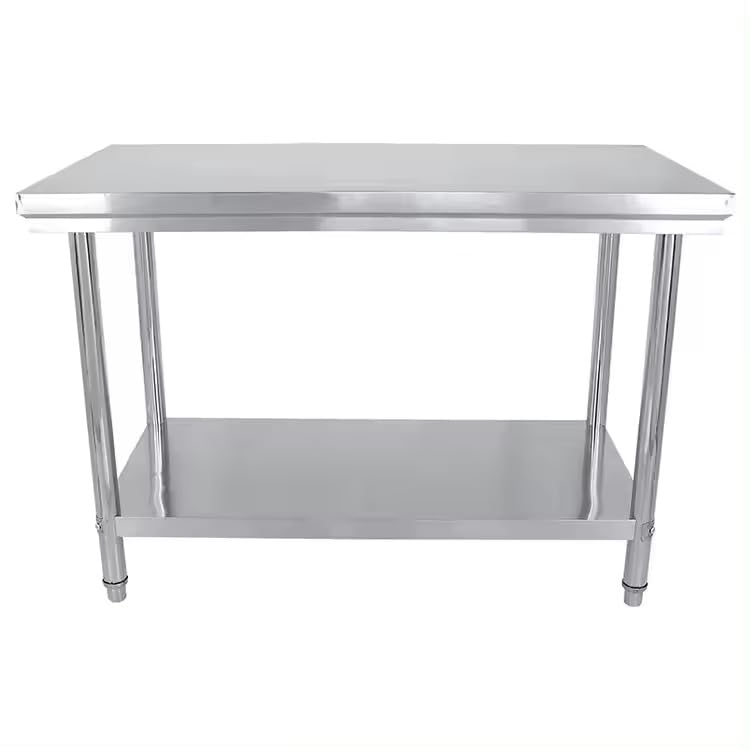 Commercial Catering Stainless Steel Kitchen Table — 120x60x80 cm Food Prep Workbench