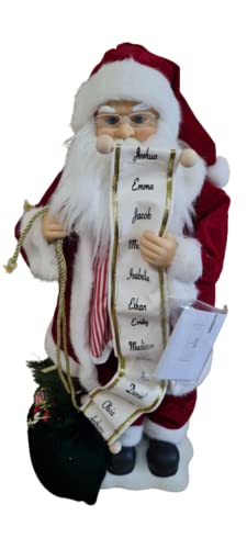 SUPER7 Large Christmas Decoration: 28" Traditional Electric Standing Dancing & Singing Father Christmas with Light Music