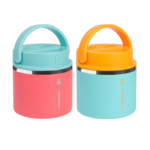 Thermo Flask 20oz Insulated Food Jar, 2-pack