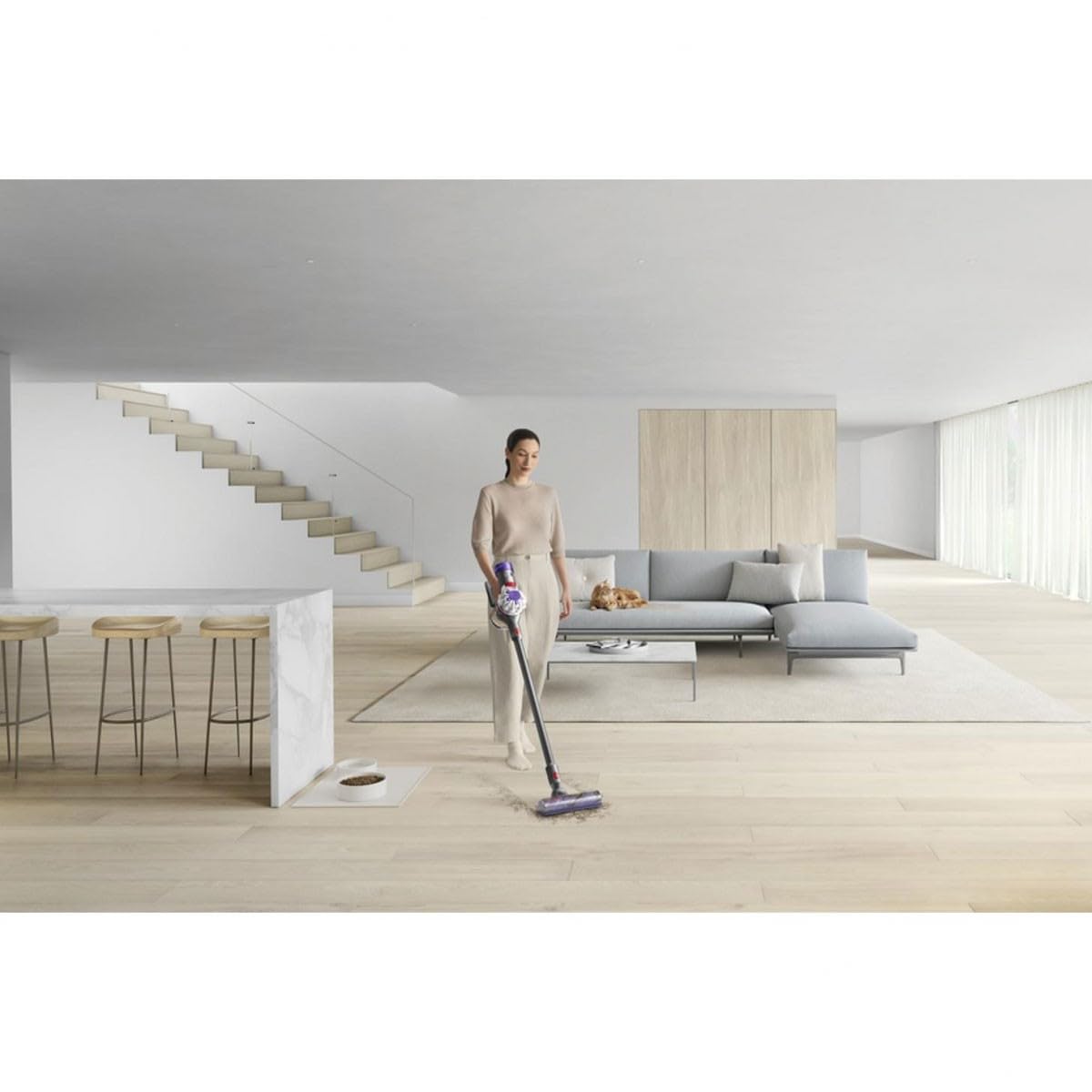 Dyson V8, Battery Vacuum Cleaner, Silver, Nickel